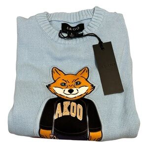 🆕 AKOO Men's Jr. Year Sweater - Blue - Size Large